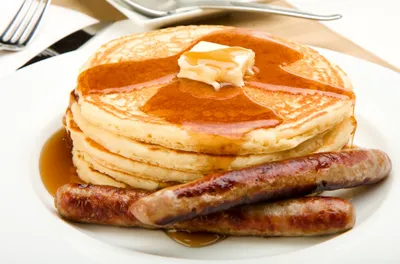 pancakes and sausage