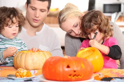 carving pumpkins