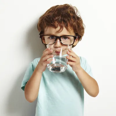 boy drinking water