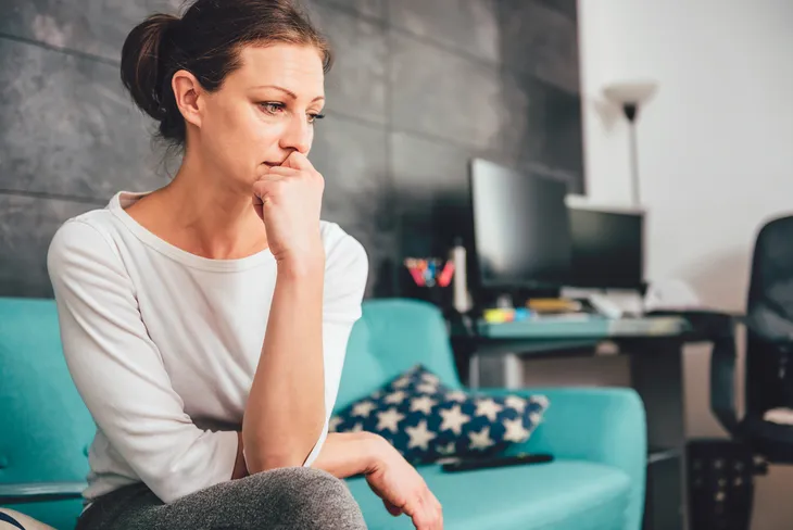 Woman experiencing psychological stress