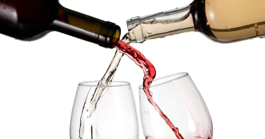 Vin blanc versus vin rouge