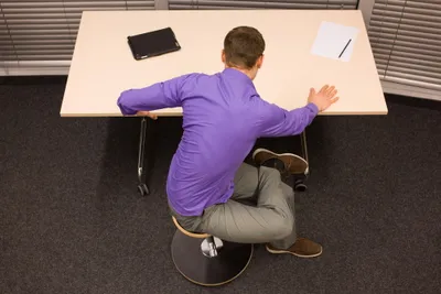 Glutes Stretch at Desk