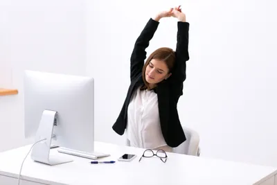 Stretching at Desk