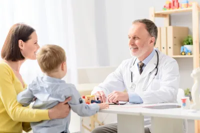child at doctor