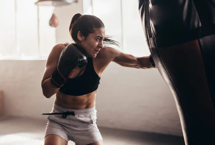 woman boxing