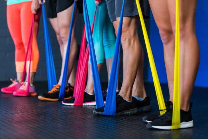 low impact exercise: resistance bands