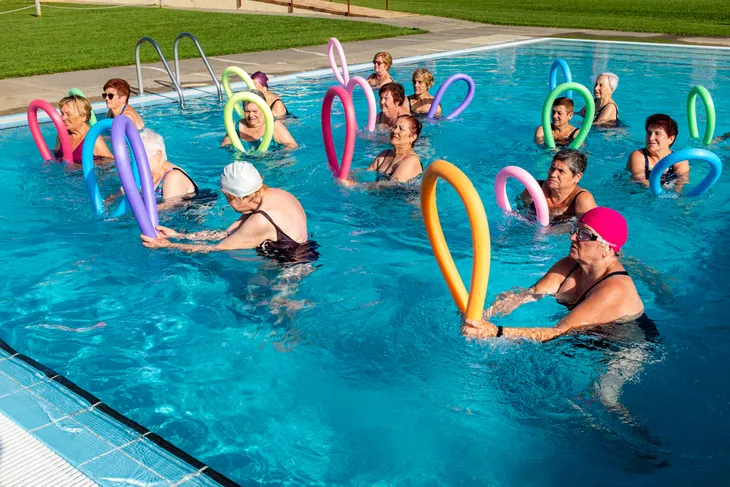 Water aerobics discount exercises for seniors