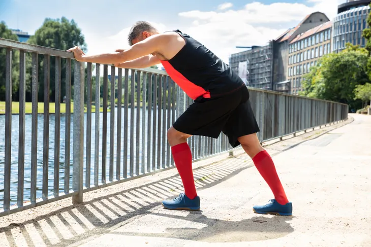 Lunging Calf Stretch