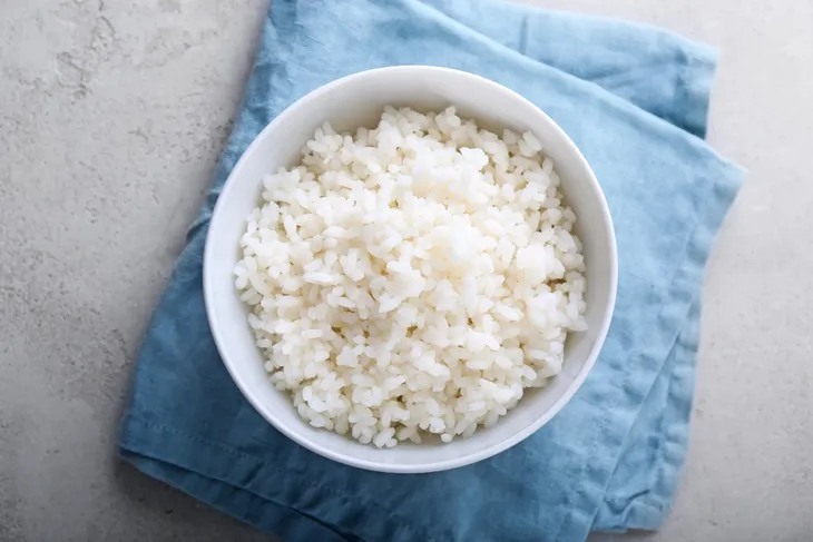 bowl of white rice