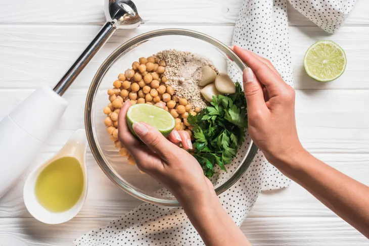 Homemade Hummus Ingredients