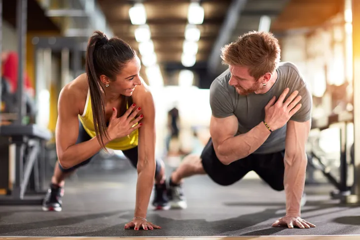 couple working out together