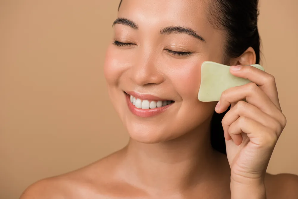 Gua sha isn't just for the face! Use our Vitality Qi White Jade Sculpt