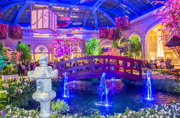 Inside Bellagio Conservatory and Botanical Garden - Vegas Kids Zone