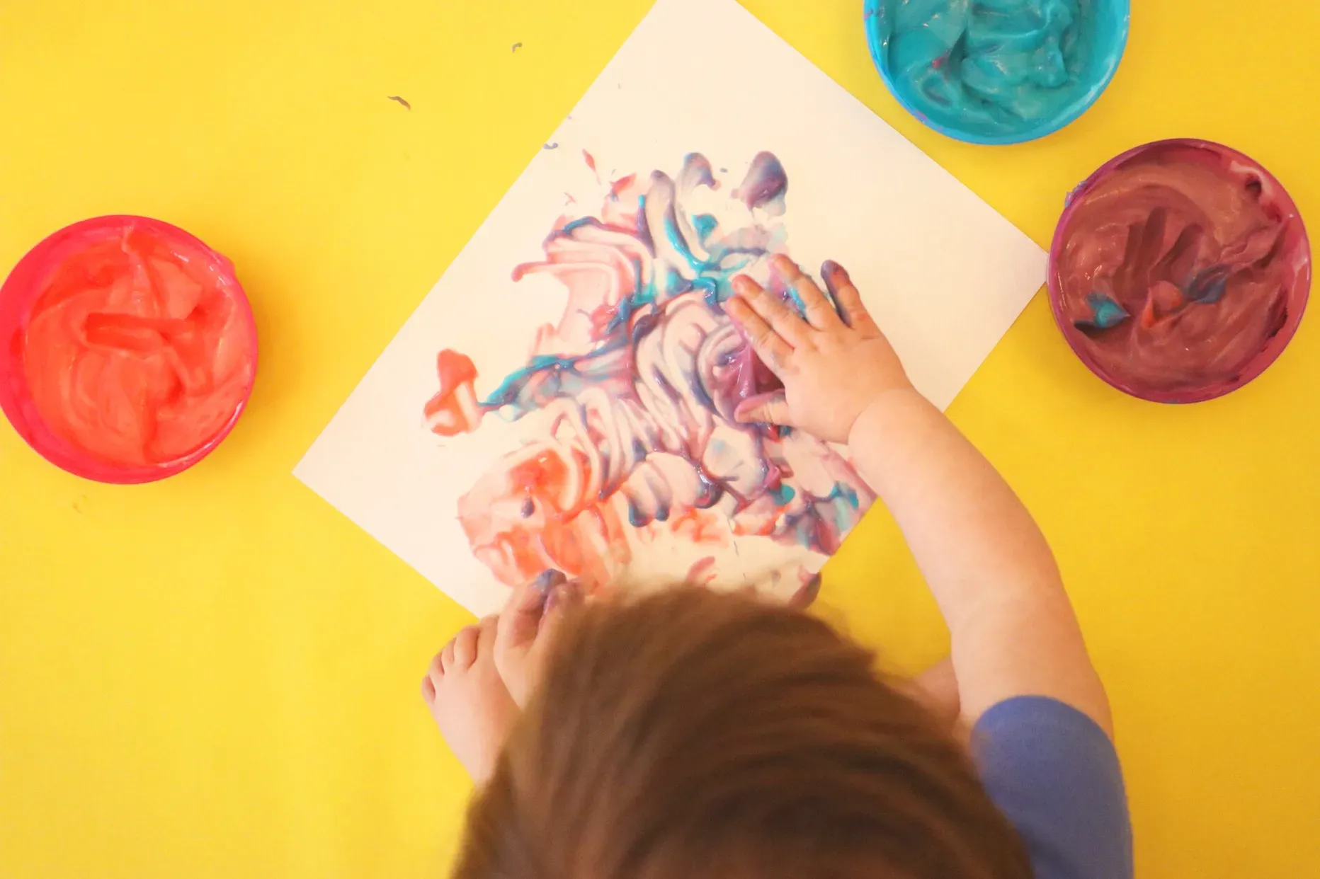 Easy Pudding Finger Paint